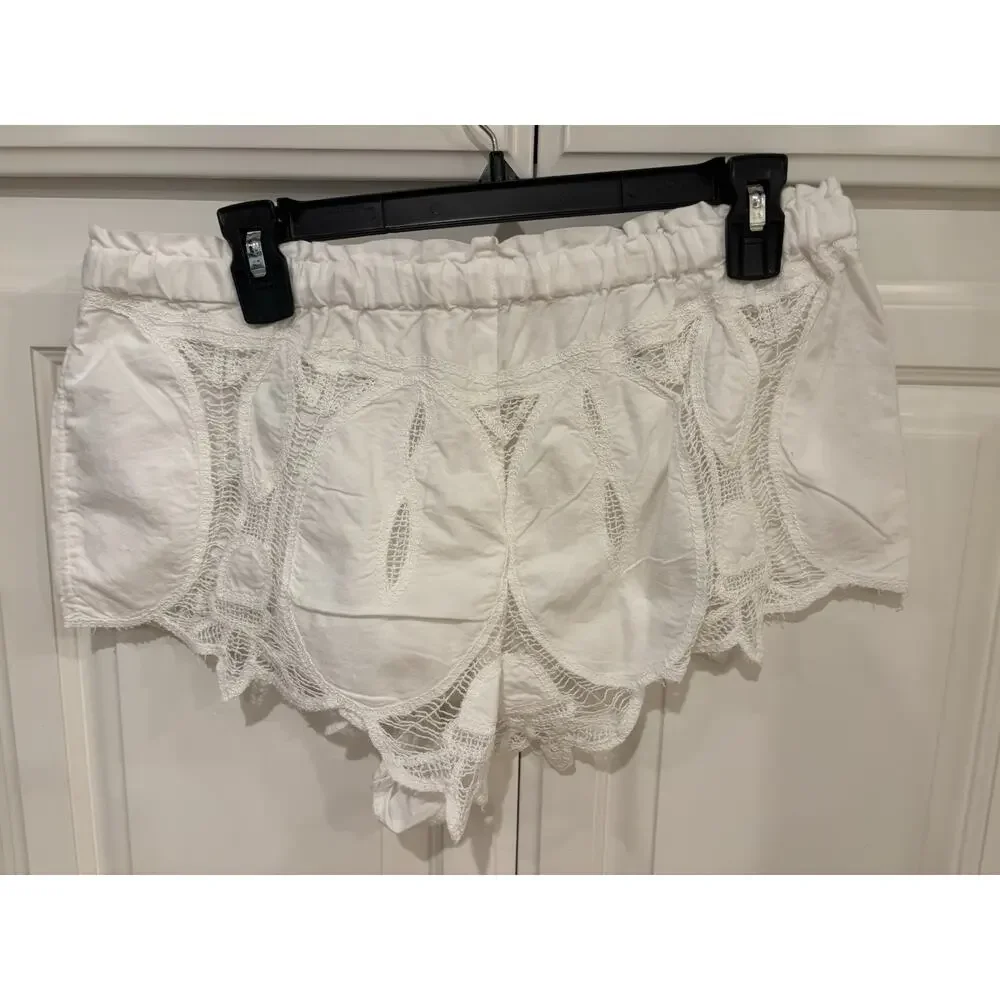 Free People Embroidered Brittany Micro Shorts M - Picture 4 of 6
